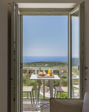 Suíte júnior, vista para o jardim, no piso térreo | Vista para praia/oceano