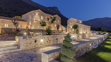 Front of property – evening/night