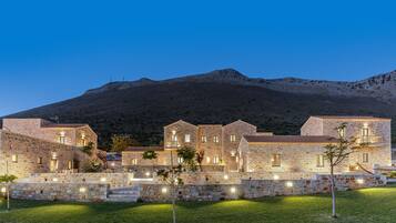 Front of property – evening/night