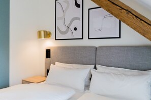 Chambre double | Literie hypoallergénique, fer et planche à repasser