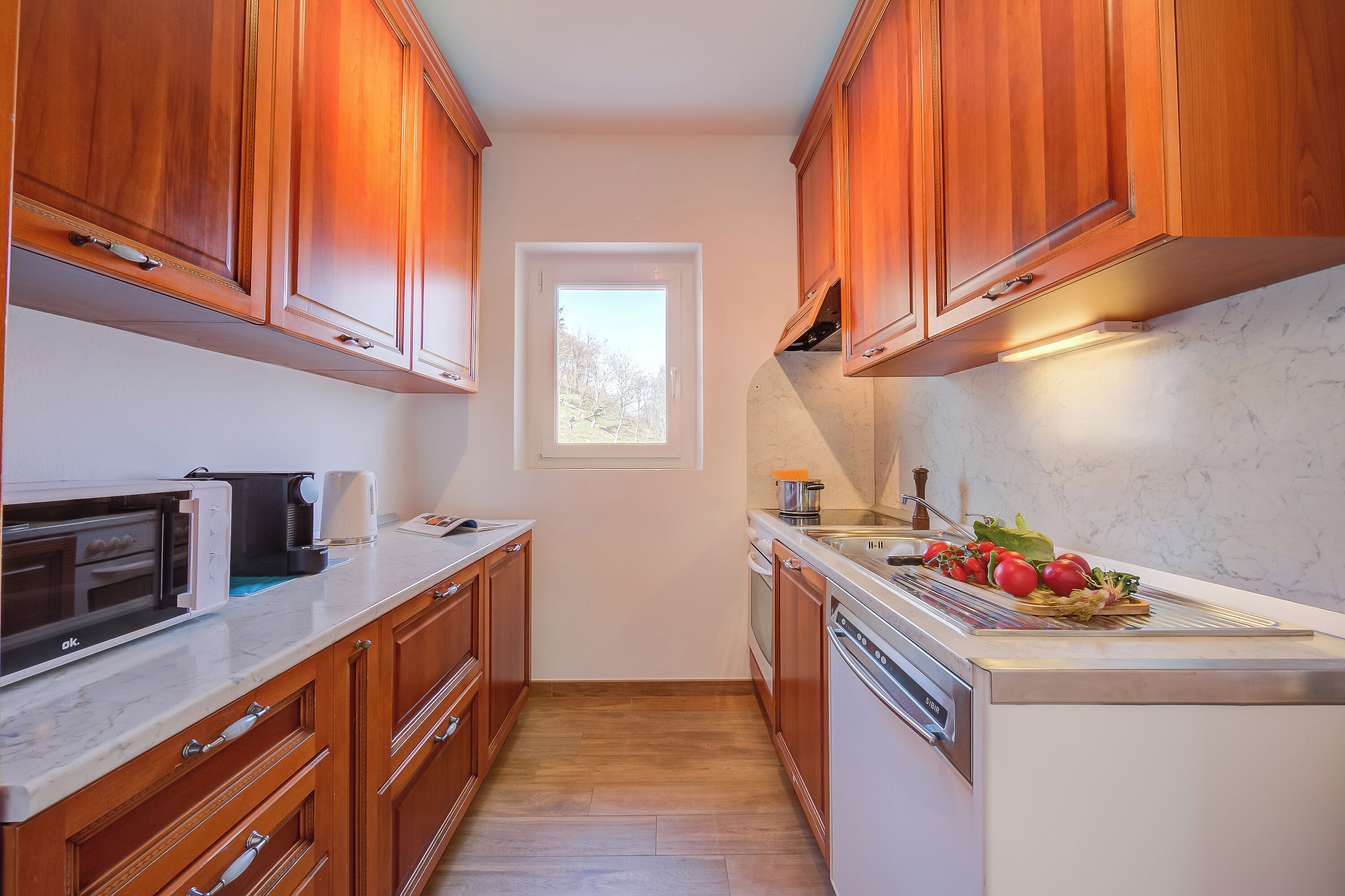 Apartemen Standar, beberapa kamar, tepi gunung (Ca' Gina Panoramica - Monte Brè) | Dapur pribadi | Lemari es, microwave, oven, dan kompor