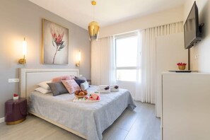 2 bedrooms, iron/ironing board, travel crib, WiFi