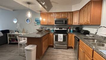 Condo, 2 Bedrooms | Private kitchen | Fridge, microwave, dishwasher, coffee/tea maker