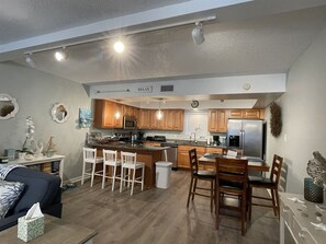 Condo, 2 Bedrooms | Private kitchen | Fridge, microwave, dishwasher, coffee/tea maker