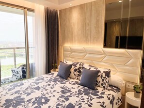 Estúdio premium | 1 quarto, roupas de cama de algodão egípcio, roupas de cama premium
