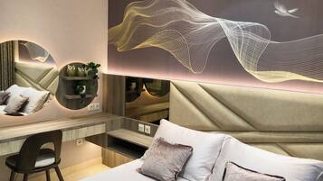 Presidential Suite, 3 Bedrooms, Sea View | 1 bedroom, Egyptian cotton sheets, premium bedding, pillow-top beds