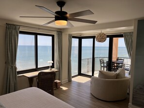 2 bedrooms, desk, iron/ironing board, travel crib