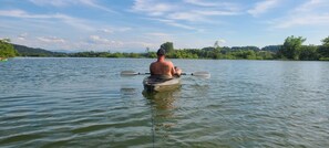Explore serene surroundings and enjoy water activities on our tranquil lake.