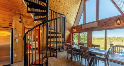 Peaceful Lake Front A-Frame In Ely