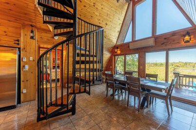 Peaceful Lake Front A-Frame In Ely