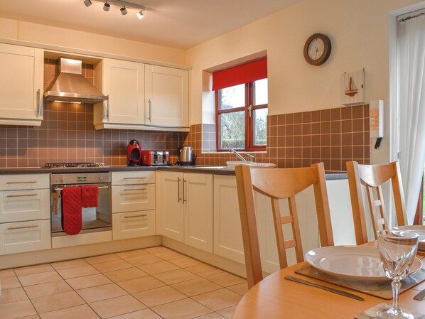 Dishwasher, high chair, cookware/dishes/utensils
