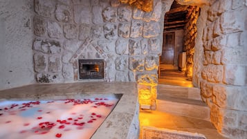 Royal Suite | Bathroom | Designer toiletries, hair dryer, bathrobes, slippers