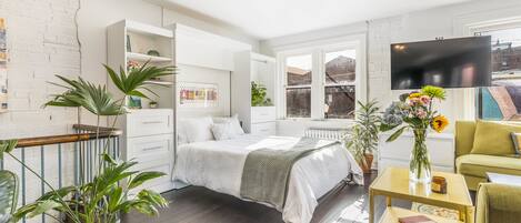 1 chambre, lit parapluie, Wi-Fi gratuit, draps fournis