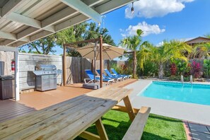 A heated pool