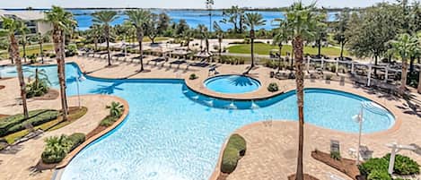 Piscine extérieure, piscine chauffée