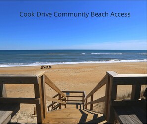Beach nearby - Absolute Relaxation - 4 BR Oceanside home w/Private Pool & Dogs Allowed, 175 yards to beach access (Duck)