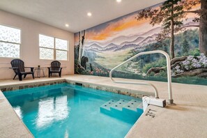 Indoor pool, a heated pool