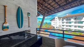 Familie appartement | Balkon
