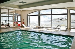 Indoor pool, a heated pool