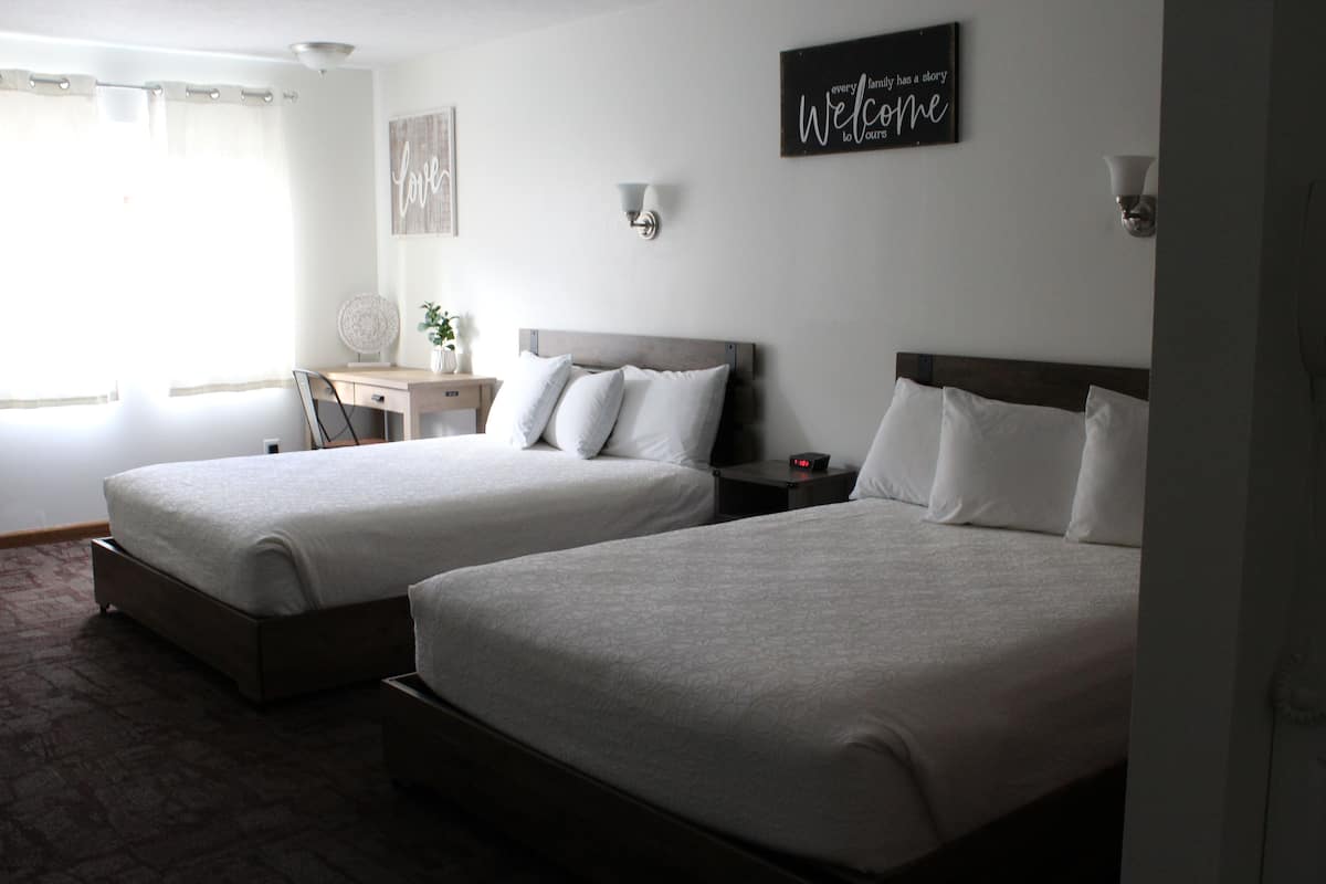 Premium bedding, individually decorated, individually furnished, desk