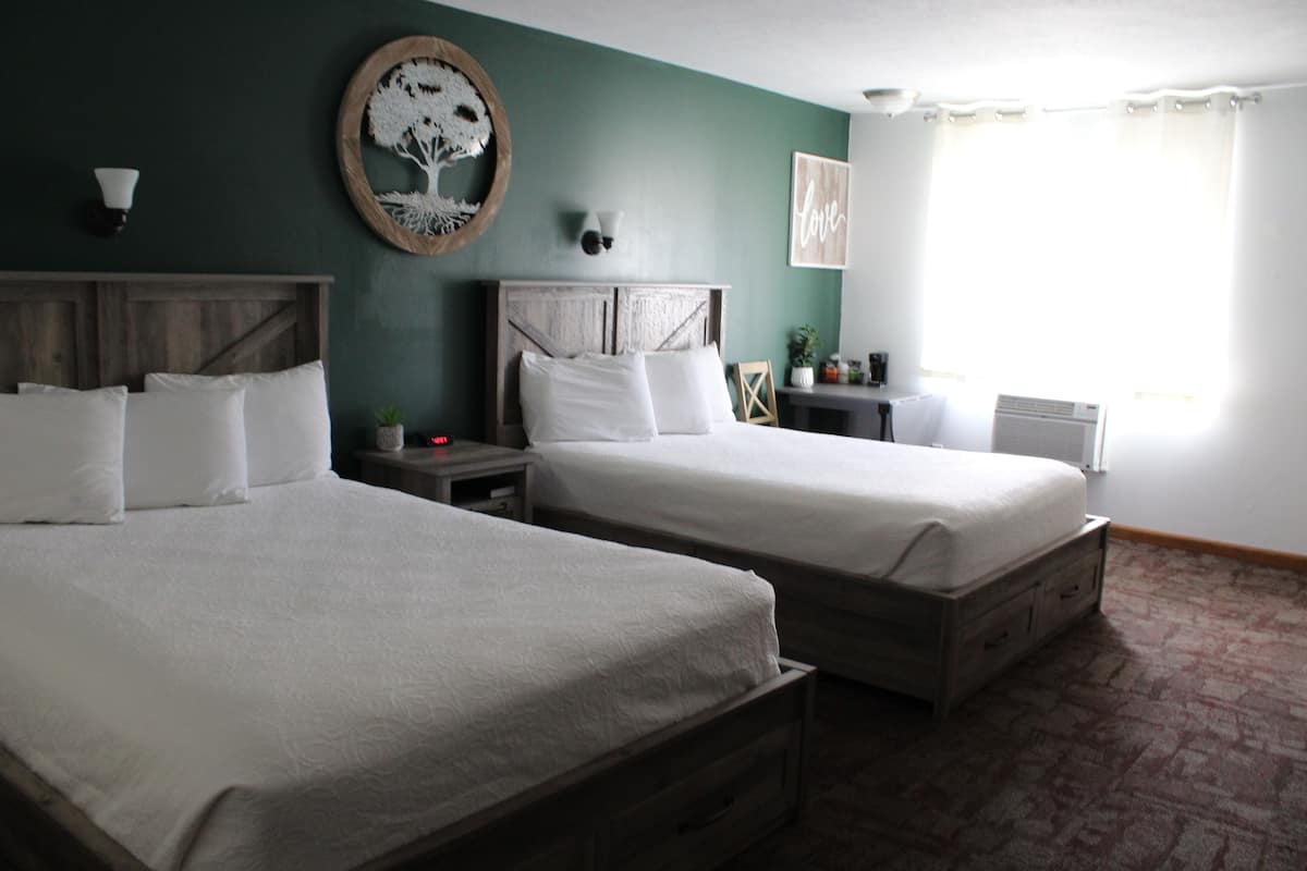 Standard Double Room, 2 Queen Beds | Premium bedding, individually decorated, individually furnished, desk