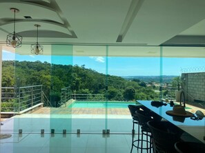 Una piscina riscaldata