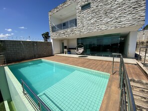 Una piscina riscaldata