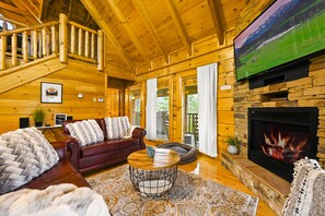 Smart-TV, Kamin, Videospiele, DVD-Player
