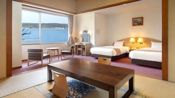 Japanese-Western style Room (With bath) Non Smoking | In-room safe, blackout drapes, free WiFi