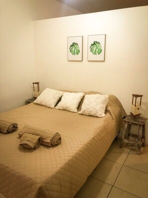 1 غرفة نوم وواي فاي وملاءات أسرّة