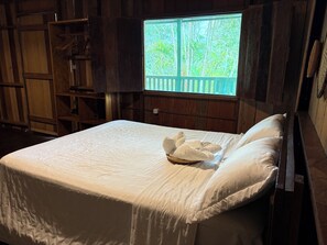 Comfort-Ferienhütte, 1 Schlafzimmer, Gartenblick