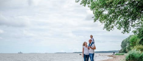 Vlak bij het strand