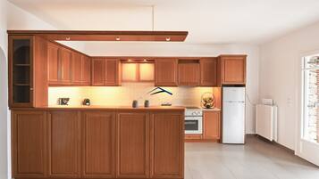 Kühlschrank, Ofen, Herdplatte, Geschirrspüler