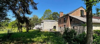 Water mill with swimming pool and sauna