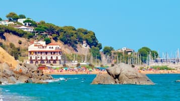 Vlak bij het strand, strandlakens