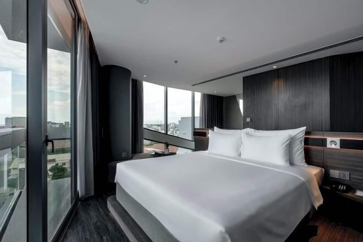 1 habitación y ropa de cama de alta calidad