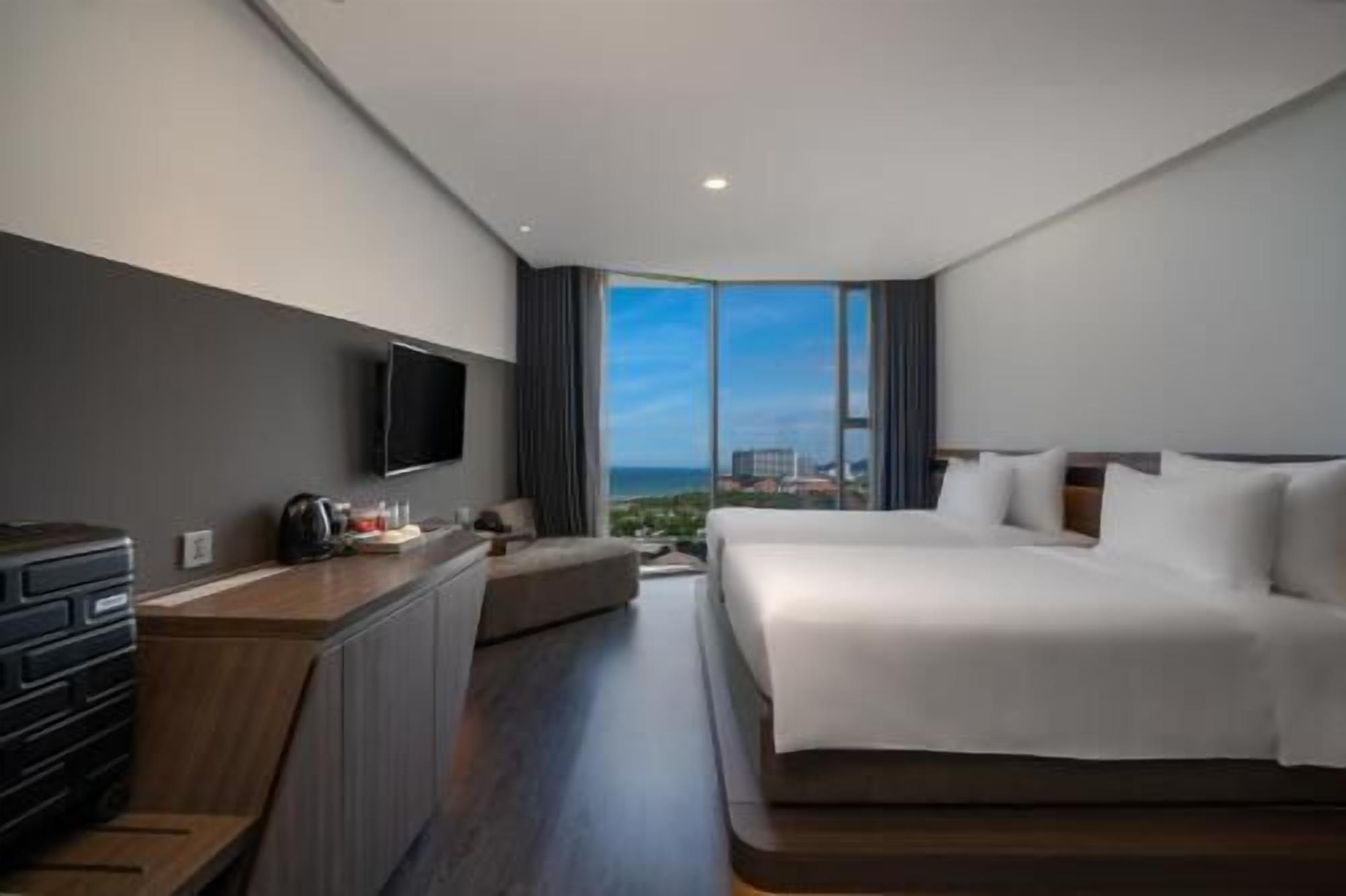 Premium bedding, memory foam beds, minibar, soundproofing