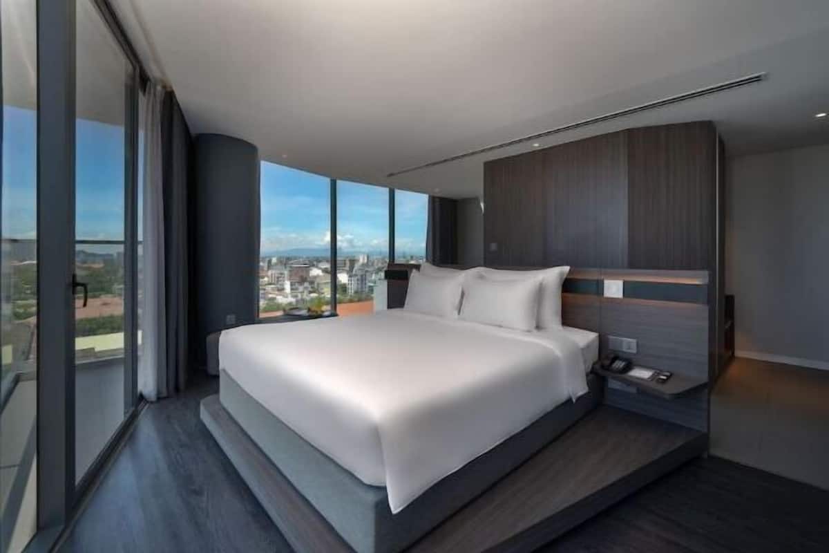 1 habitación y ropa de cama de alta calidad