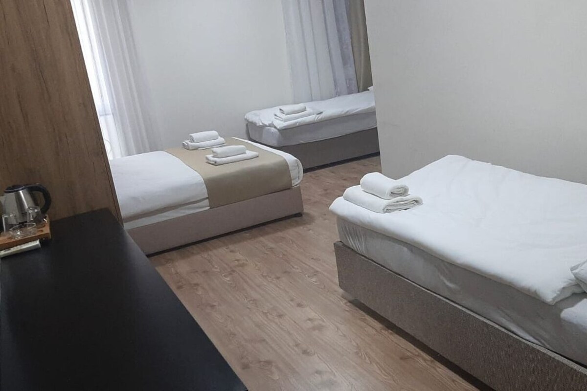 Egyptian cotton sheets, premium bedding, down duvets, minibar