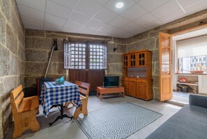 TV, fireplace - Beautiful apartment in A Arnoia (A Arnoia)