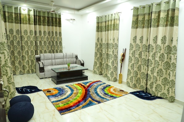 Departamento, 3 habitaciones, con acceso para personas discapacitadas, para fumadores | Sala de estar