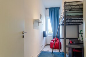 Shared Dormitory, 1 Bedroom, Balcony | 1 bedroom, desk - Kamchu Apartments Single Room Piazza Bologna (Rome)