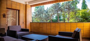 Shared Dormitory, 1 Bedroom, Balcony | Property grounds