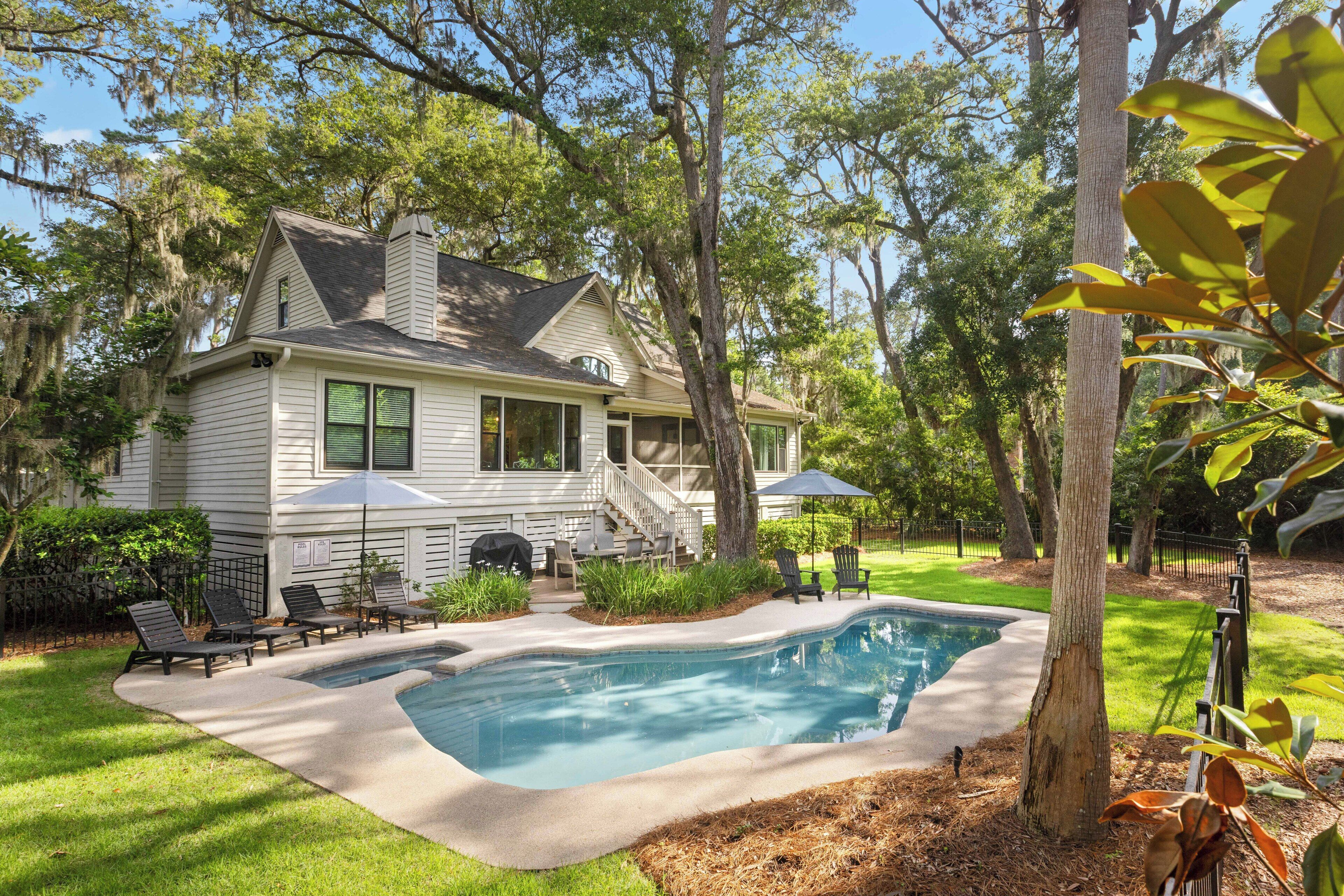 Una piscina riscaldata