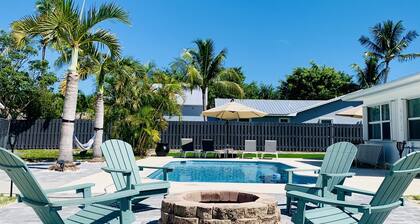 2miles to Beach, Entire Home + Guest House + Heated Pool