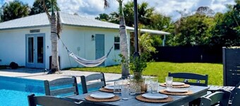 2miles to Beach, Entire Home + Guest House + Heated Pool