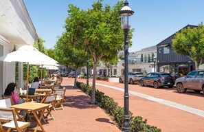 Outdoor dining - NEW LISTING! | Upstairs Apartment w/ Balcony | 1 Block to Beach | Central to All the Hot Spots! (Newport Beach)