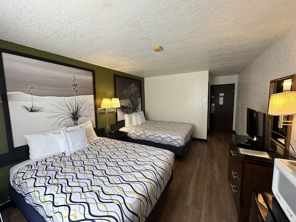 Economy Double Room, 2 Queen Beds, Non Smoking