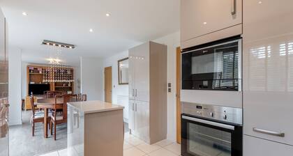 A beautiful large house on an exclusive estate.