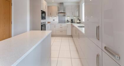 A beautiful large house on an exclusive estate.